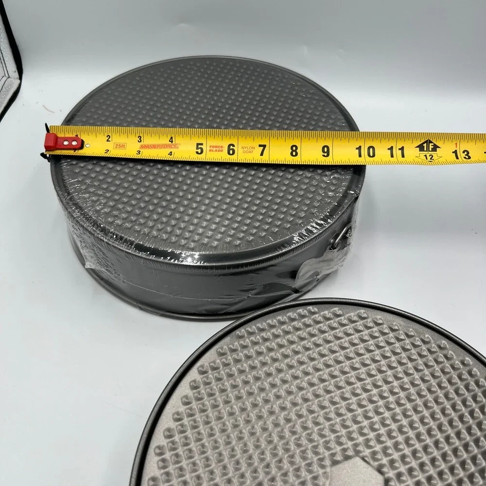 Mainstays Springform Pan Set 2 Piece 9in 10in Gray Brand New Non-Stick Bakeware